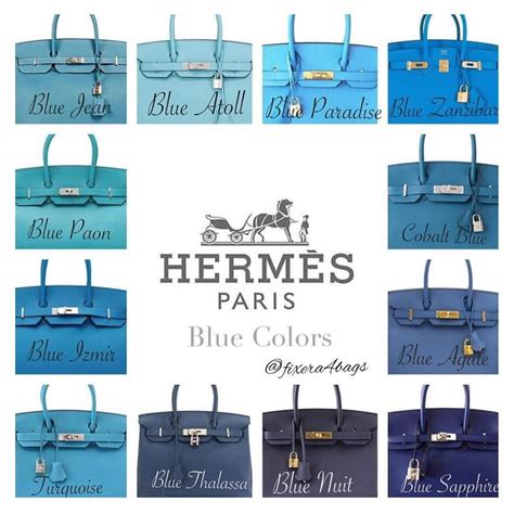 hermes shades of blue|Hermes colors for sale.